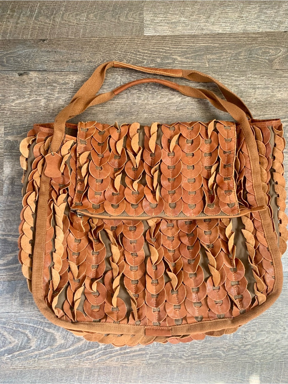 Handcrafted Vintage Boho APC Cognac Women’s Leather  Bag